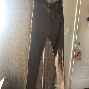Michael Kors brown/khaki pants slim waist long length